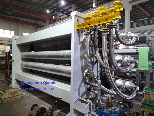 Three Roll Calender Machine 520×3700 Usage Patterned Nonwoven Fabric Package