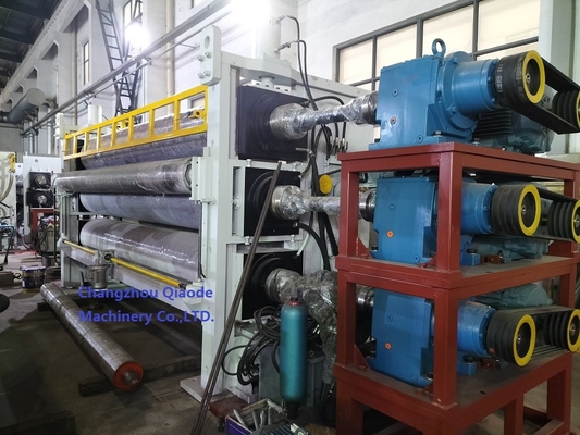Three Roll Calender Machine 520×3700 Usage Patterned Nonwoven Fabric Package