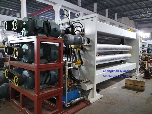 Three Roll Calender Machine 520×3700 Usage Patterned Nonwoven Fabric Package